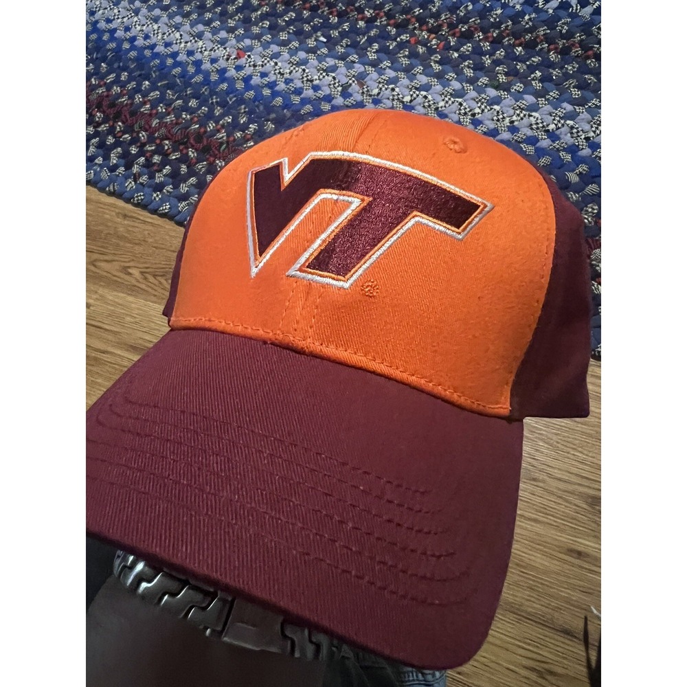 Virginia Tech Hokies Hat Mens Black Orange NCAA